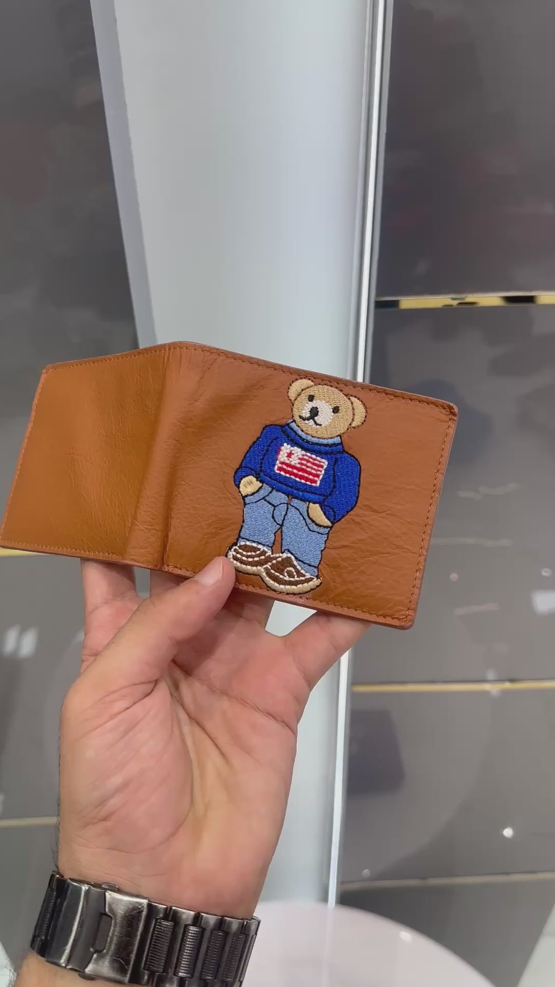 Ralph Lauren Polo Bear Leather Wallet