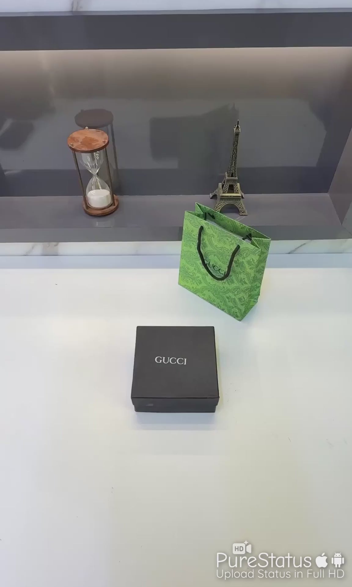 Gucci-Style Reversible Leather Belt
