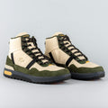 Lacoste High-Top Sneakers – Beige & Olive