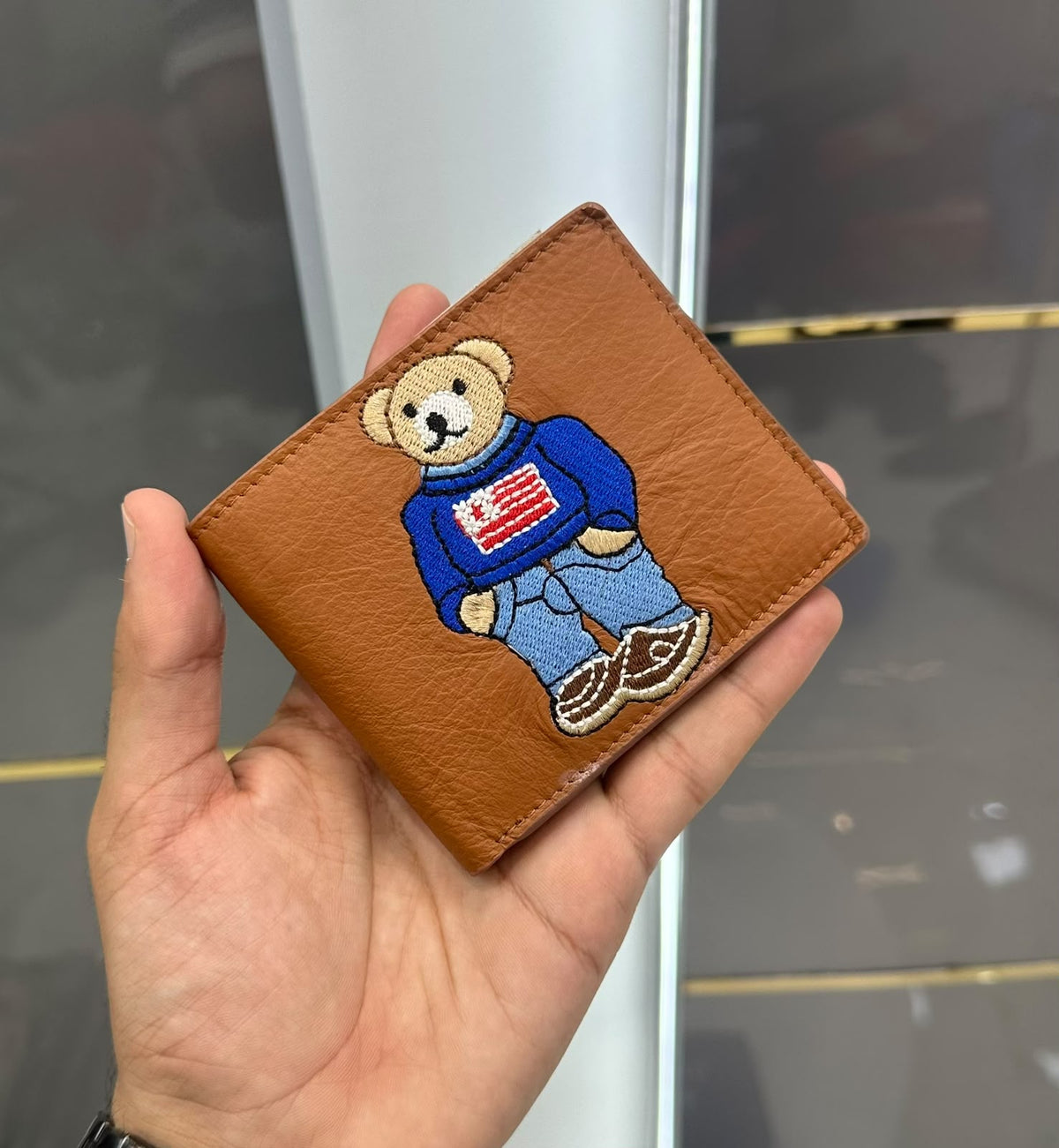 Ralph Lauren Polo Bear Leather Wallet